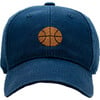 Basketball Baseball Hat, Navy - Hats - 1 - thumbnail