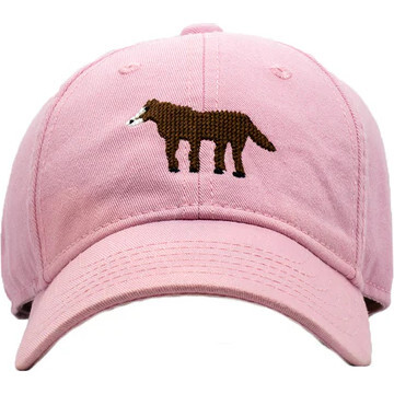 Horse Baseball Hat, Light Pink