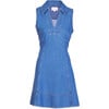 Women's Reinata Dress, Medium Indigo Blue - Dresses - 1 - thumbnail