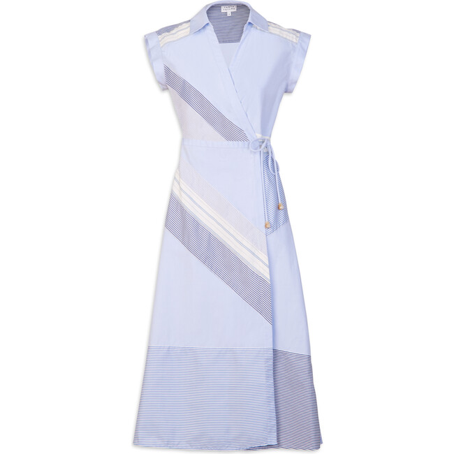 Women's Midi Shivon Dress, Oxford Blue Multi