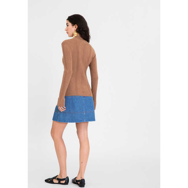 Women's Perry Knit Top, Toffee - Cardigans - 5