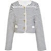 Women's Graham Jacket, Cream/Black - Sweaters - 1 - thumbnail