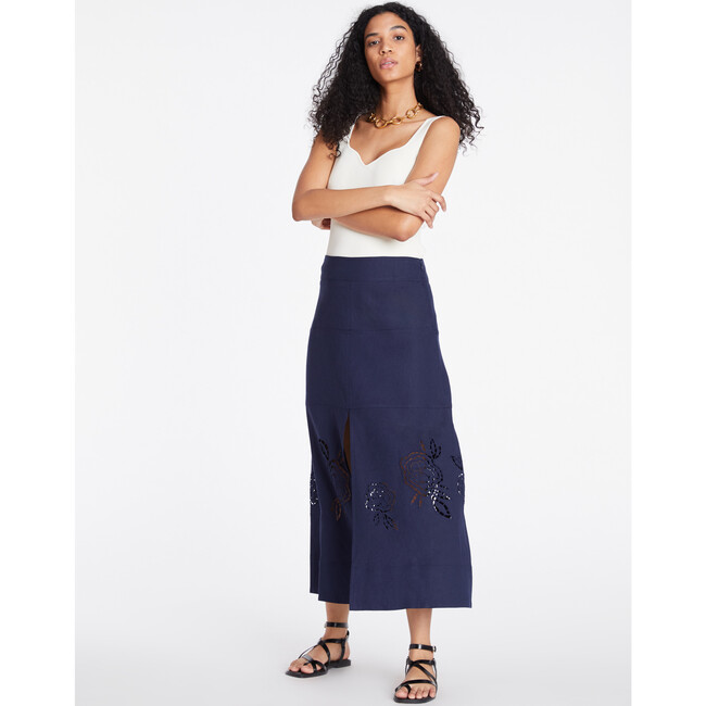 Women's Harlow Skirt, Maritime Blue - Skirts - 3