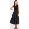 Women's Crew Neck Josephina Dress, Black - Dresses - 2