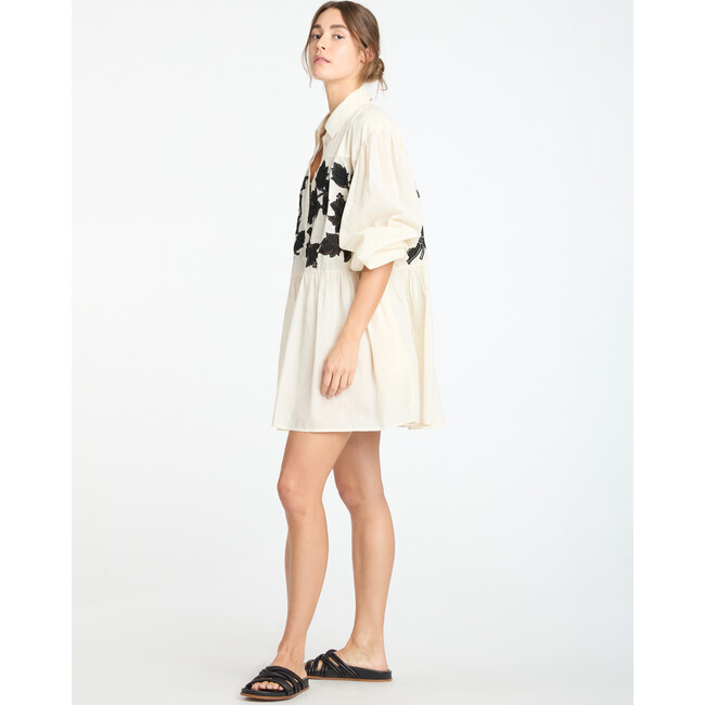 Women's Pippa Dress, Cream/Black - Cover-Ups - 4