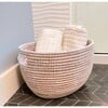 Mbare Oval Storage Basket Monochrome White Large - Storage - 3