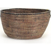 Mbare Oval Storage Basket Monochrome Black Large - Storage - 4