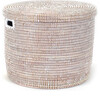 Mbare Flat Lid Storage Basket Monochrome White Low Storage - Storage - 1 - thumbnail