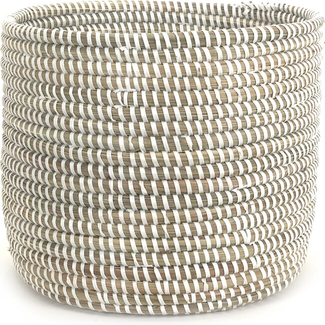 Mbare Catch-All: Planter Basket Monochrome White Large