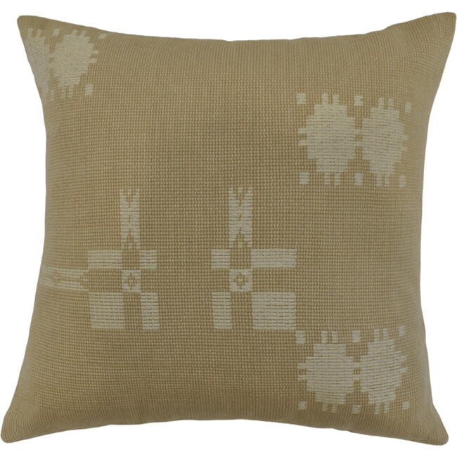 Heirloom Naga Lanthoi Handwoven Pillow, Filled