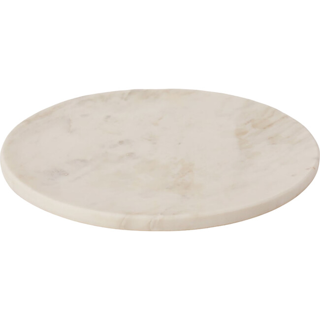Fleck White Marble Platter