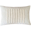 Cotton Tree Punch Needle Lumbar With Insert, Zulu Pattern No 4. Cream - Decorative Pillows - 1 - thumbnail