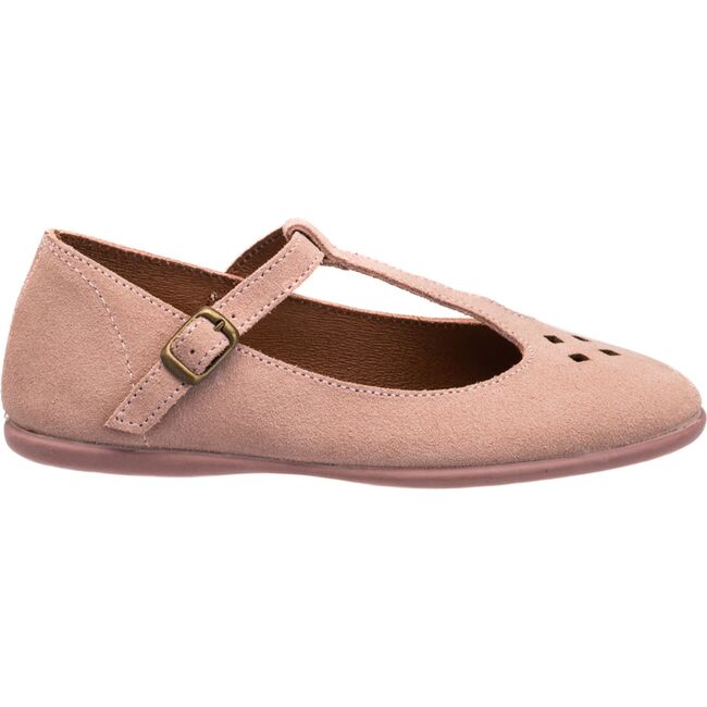 Suede T-Bar, Rose - Flats - 2