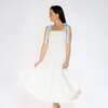 Women's The Gabriella Square Neck Sleeveless Dress, Classic White - Dresses - 2