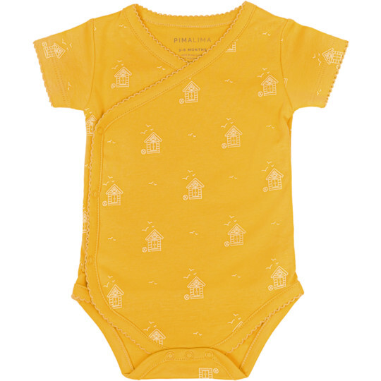 Short Sleeve Body Kimono Printed, Hut Amber - Onesies - 1