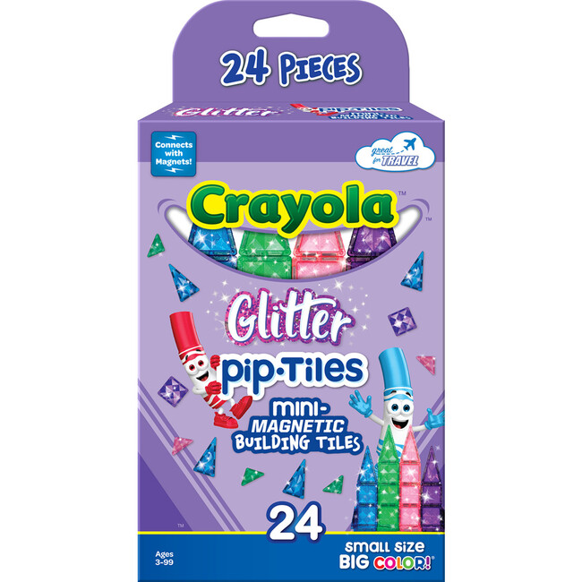 Crayola Magnetic Glitter PIP-Tiles 24-Piece Set