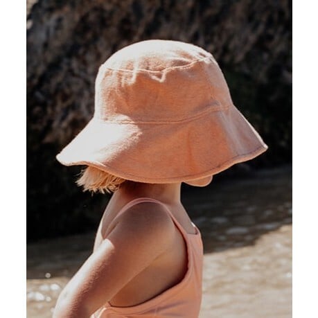 Sorbet Adjustable Tie Bucket Hat, Apricot - Hats - 3