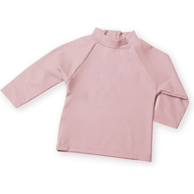 Nella High Neck Long Sleeve Rash Shirt, Rose - Rash Guards - 1