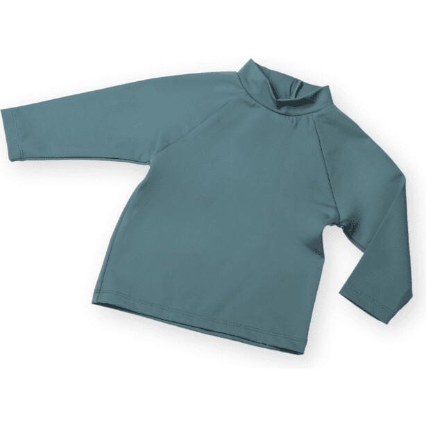 Nella High Neck Long Sleeve Rash Shirt, Moss - Rash Guards - 1