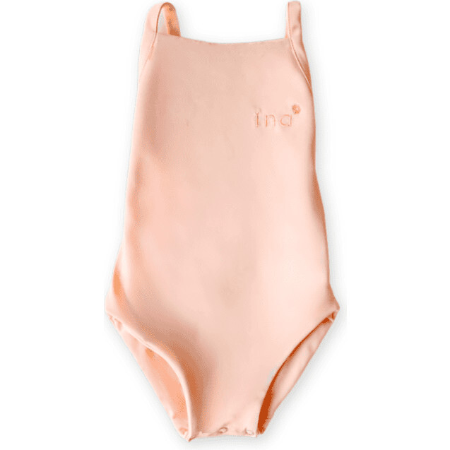 Mara Adjustable Straps One-Piece Swimsuit, Peach Blossom