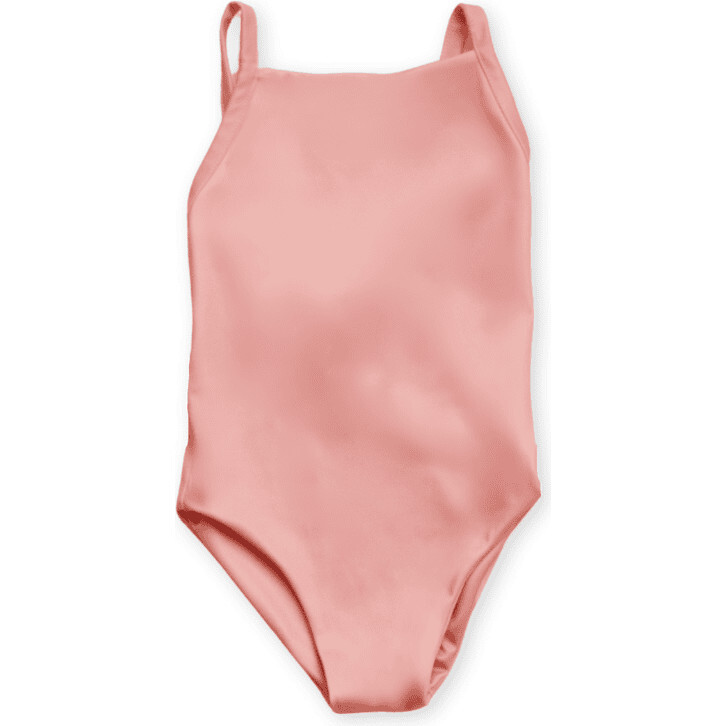 【I AM MARI】24SS★ Paillette Shirred Strap One Piece One-piece lamé swimming costume with thin adjustable straps