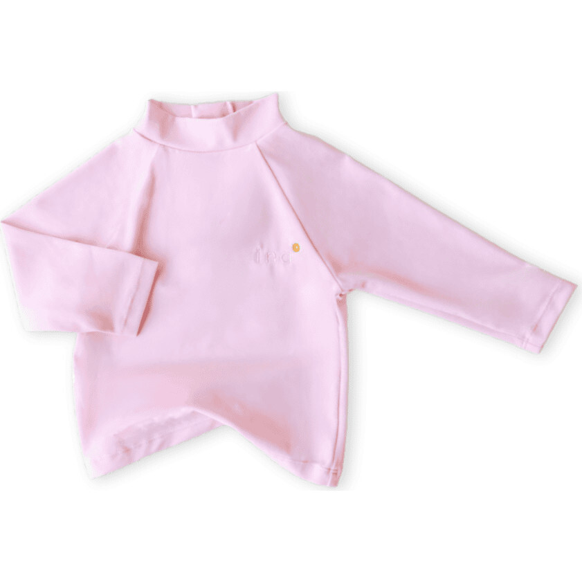 Nella High Neck Long Sleeve Rash Shirt, Blush Petal - Rash Guards - 1