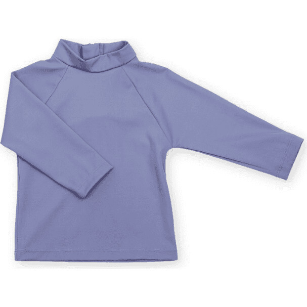 Nella High Neck Long Sleeve Rash Shirt, Blueberry - Rash Guards - 1