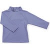 Nella High Neck Long Sleeve Rash Shirt, Blueberry - Rash Guards - 1 - thumbnail