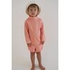 Nella High Neck Long Sleeve Rash Shirt, Apricot - Rash Guards - 2