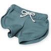 Mesa Elastic Drawstring Trunks, Moss - Swim Trunks - 1 - thumbnail