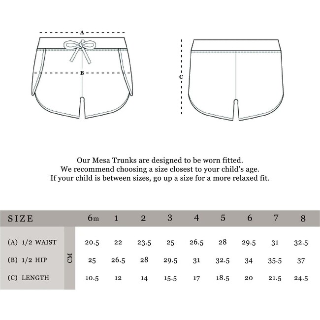 Mesa Elastic Drawstring Trunks, Tort - Swim Trunks - 2