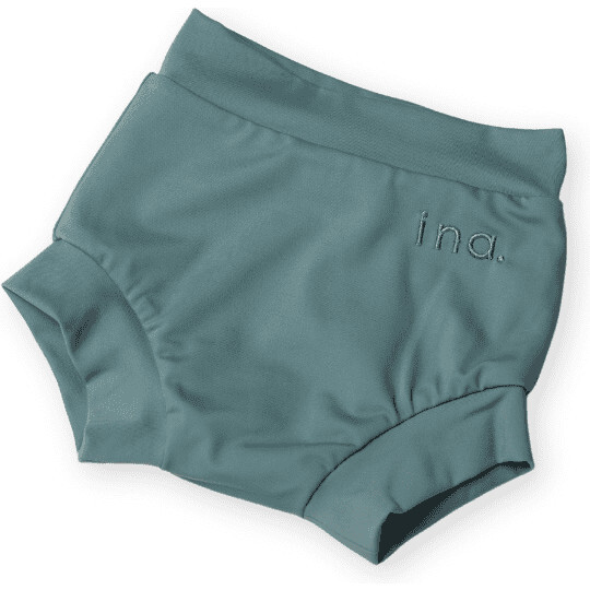 Baby's Lumi Swim Extra Snug Nappy Shorts, Moss