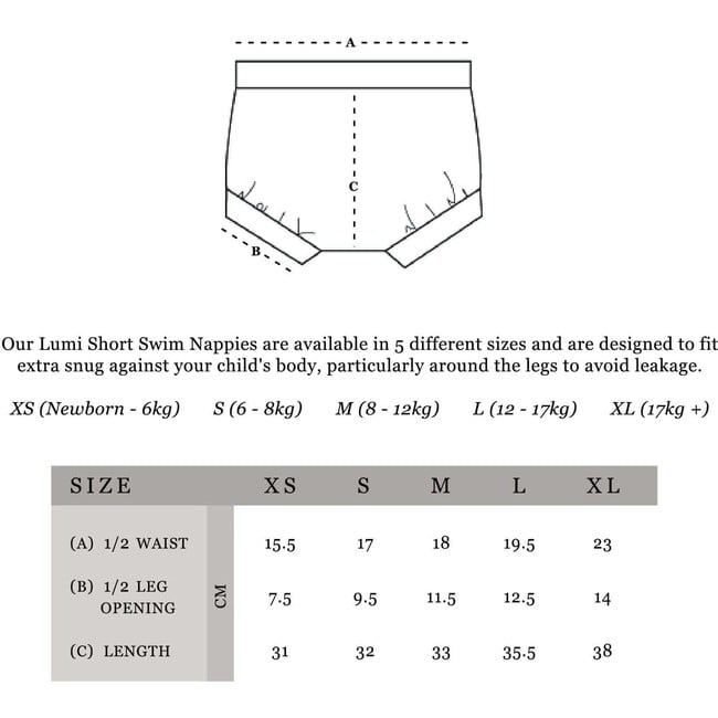 Baby's Lumi Swim Extra Snug Nappy Shorts, Moss - Swim Trunks - 3