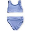 Arla Crop Top & High Waist 2-Piece Bikini, Blueberry - Two Pieces - 1 - thumbnail