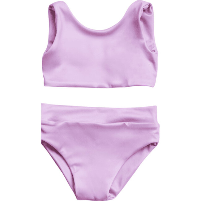 Arla Crop Top & High Waist 2-Piece Bikini, Grape