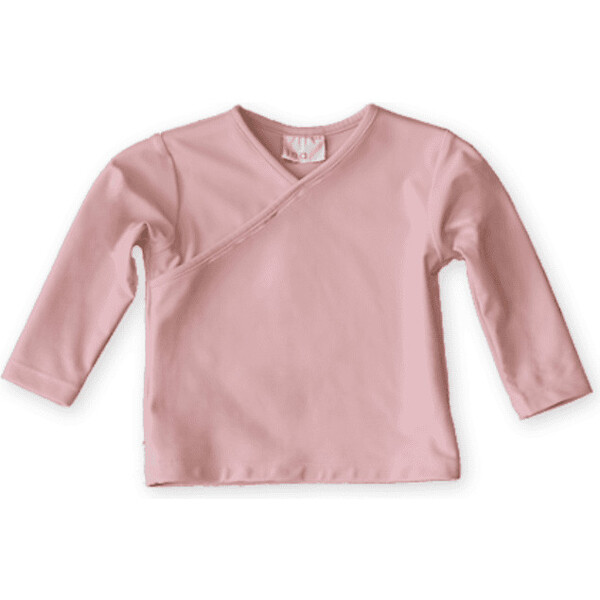 Ada Crossover Long Sleeve Rash Shirt, Rose - Ina Swim