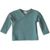 Ada Crossover Long Sleeve Rash Shirt, Moss - Rash Guards - 1 - thumbnail