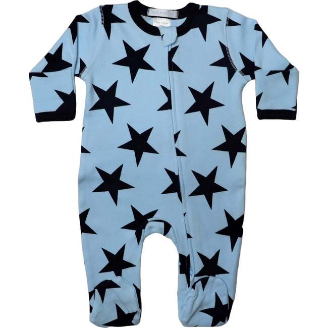 Baby Footie, Large Blue Star