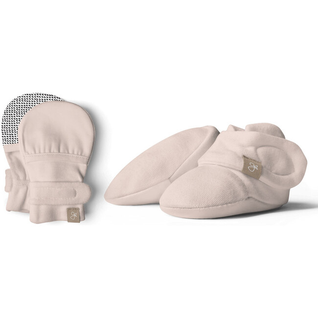 Stay On Baby Mitts & Boots Set, Rose - Mixed Accessories Set - 1