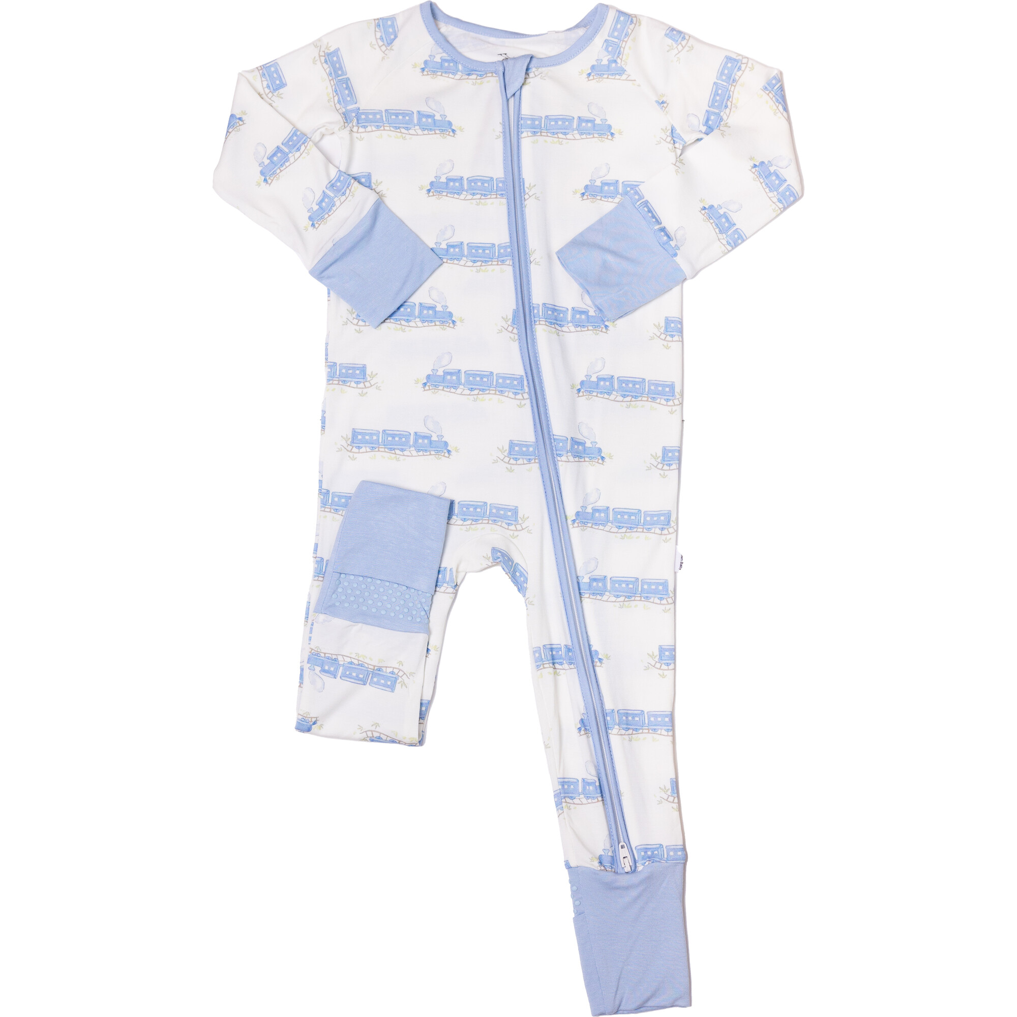 Train Sleep Romper - Footie Pajamas - 1