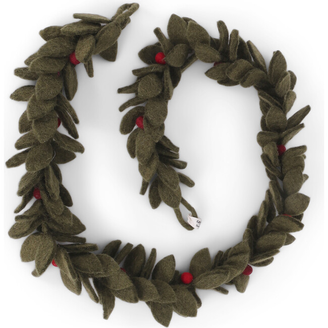 Felt Garland with Red Berries