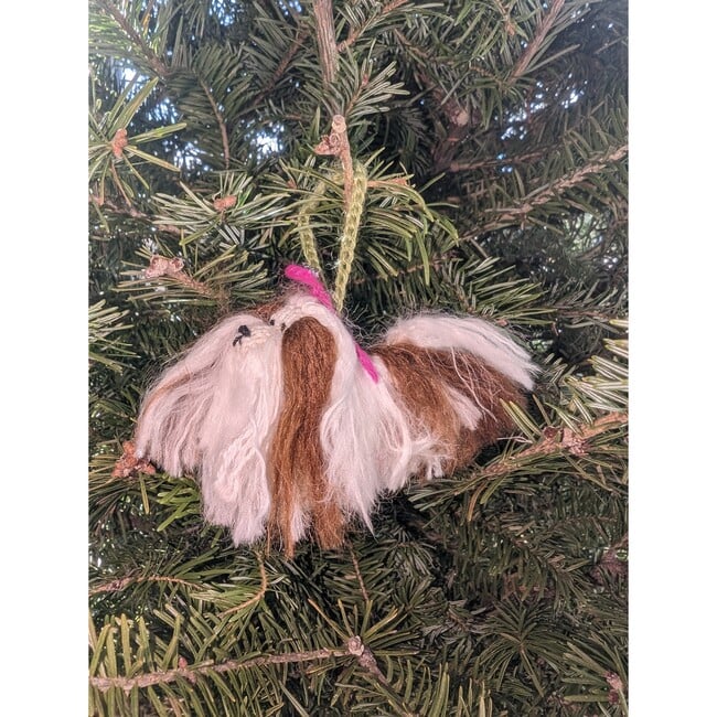 Hand Knit Alpaca Wool Shih Tzu Dog Ornament - Ornaments - 3