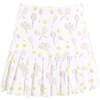 Women's Serena Racket Print Skort, White - Skirts - 1 - thumbnail