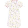 Sofia Racket Print Swing Dress, White - Dresses - 5