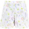 Boys Roger Racket Print Shorts, White - Shorts - 1 - thumbnail