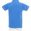 Boys Roger Short Sleeve Polo Shirt, Blue - Shirts - 7