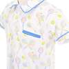 Boys Roger Racket Print Short Sleeve Polo Shirt, White - Shirts - 6