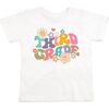 Third Grade Retro Short Sleeve T-Shirt, White - T-Shirts - 1 - thumbnail