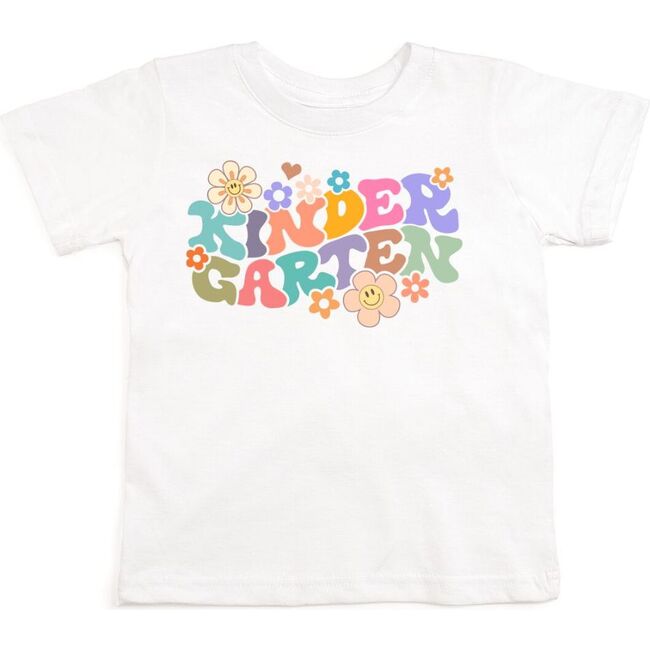 Kindergarten Retro Short Sleeve T-Shirt, White