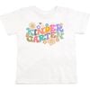 Kindergarten Retro Short Sleeve T-Shirt, White - T-Shirts - 1 - thumbnail